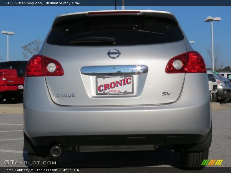 Brilliant Silver / Gray 2013 Nissan Rogue SV