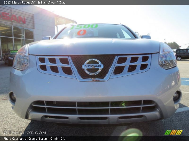 Brilliant Silver / Gray 2013 Nissan Rogue SV