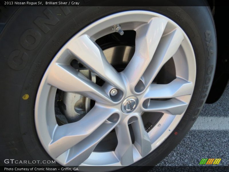 Brilliant Silver / Gray 2013 Nissan Rogue SV