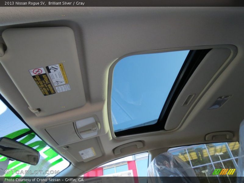 Brilliant Silver / Gray 2013 Nissan Rogue SV