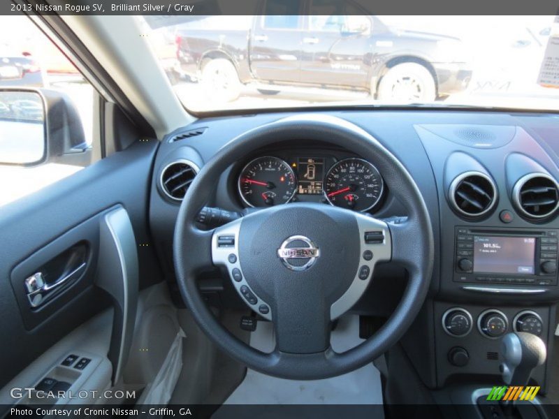 Brilliant Silver / Gray 2013 Nissan Rogue SV