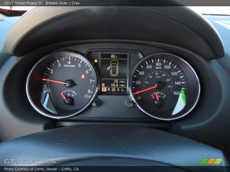Brilliant Silver / Gray 2013 Nissan Rogue SV