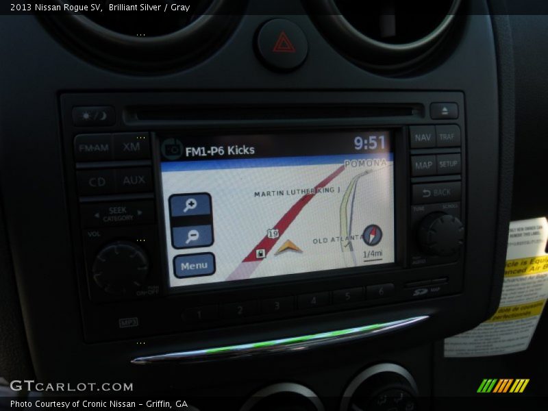 Brilliant Silver / Gray 2013 Nissan Rogue SV