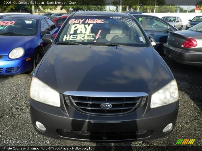Dark Bronze / Gray 2005 Kia Spectra EX Sedan