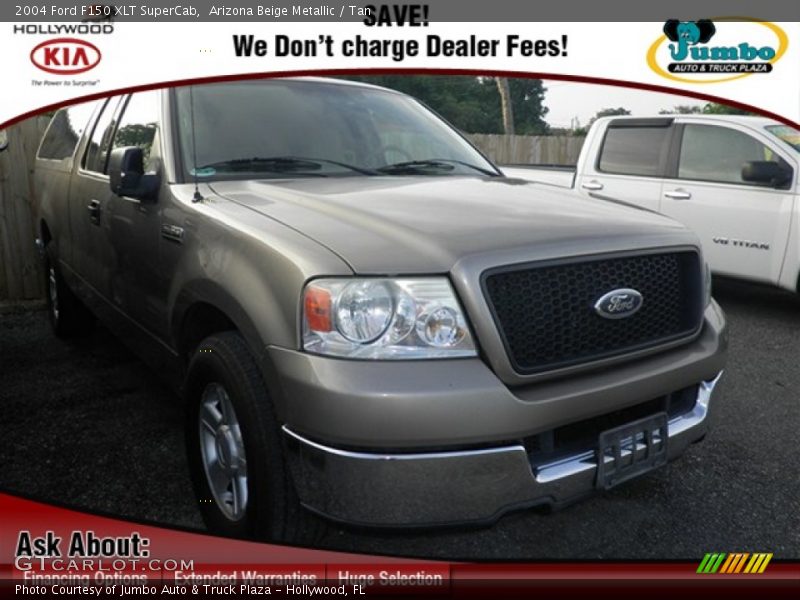 Arizona Beige Metallic / Tan 2004 Ford F150 XLT SuperCab