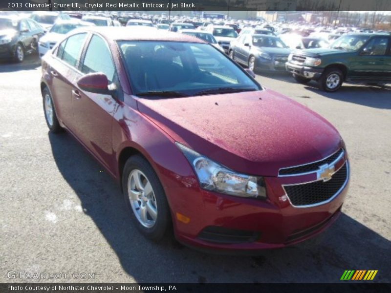 Crystal Red Metallic Tintcoat / Jet Black 2013 Chevrolet Cruze LT