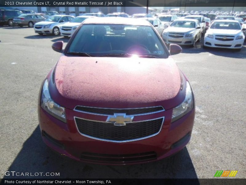 Crystal Red Metallic Tintcoat / Jet Black 2013 Chevrolet Cruze LT
