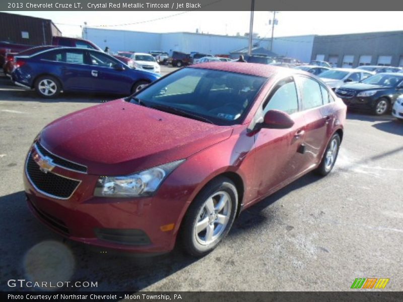 Crystal Red Metallic Tintcoat / Jet Black 2013 Chevrolet Cruze LT