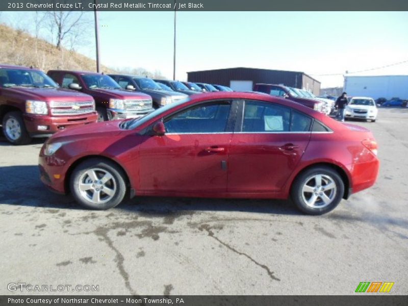 Crystal Red Metallic Tintcoat / Jet Black 2013 Chevrolet Cruze LT
