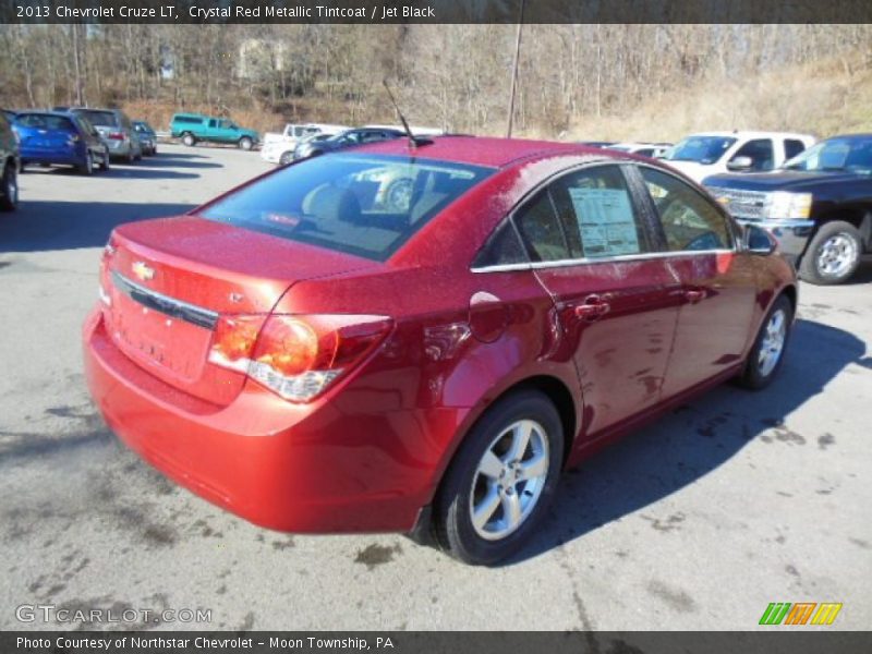 Crystal Red Metallic Tintcoat / Jet Black 2013 Chevrolet Cruze LT
