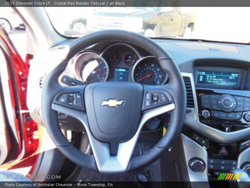 Crystal Red Metallic Tintcoat / Jet Black 2013 Chevrolet Cruze LT