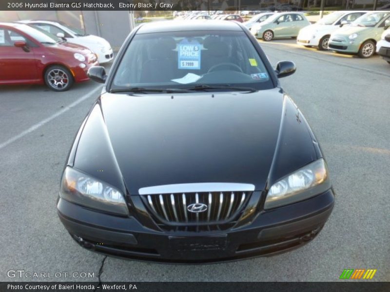 Ebony Black / Gray 2006 Hyundai Elantra GLS Hatchback