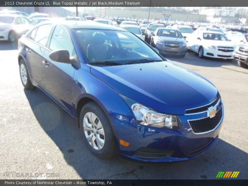 Blue Topaz Metallic / Jet Black/Medium Titanium 2013 Chevrolet Cruze LS
