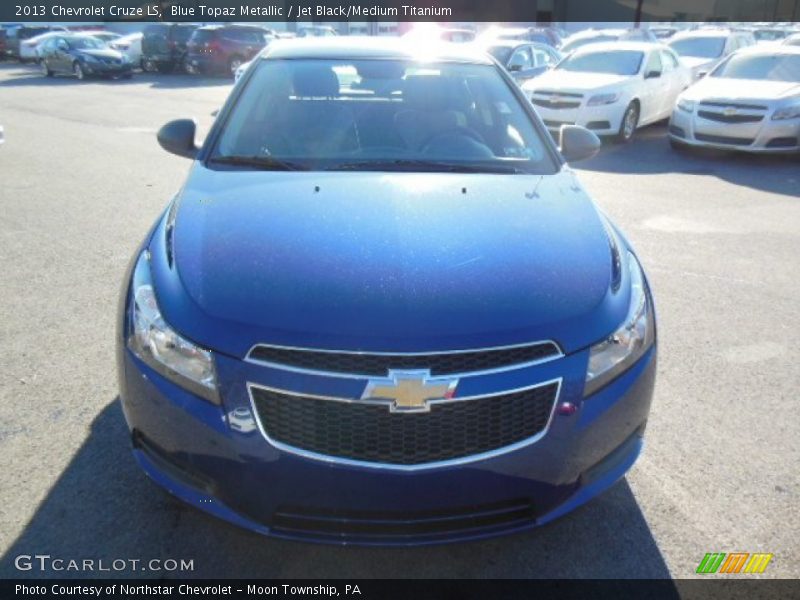 Blue Topaz Metallic / Jet Black/Medium Titanium 2013 Chevrolet Cruze LS