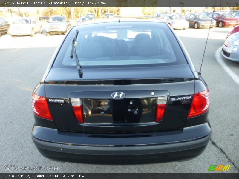 Ebony Black / Gray 2006 Hyundai Elantra GLS Hatchback