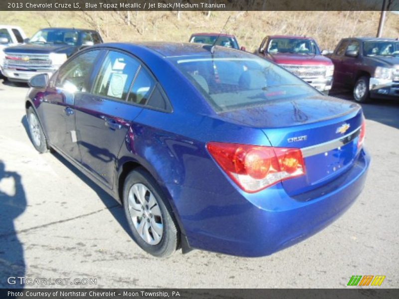 Blue Topaz Metallic / Jet Black/Medium Titanium 2013 Chevrolet Cruze LS