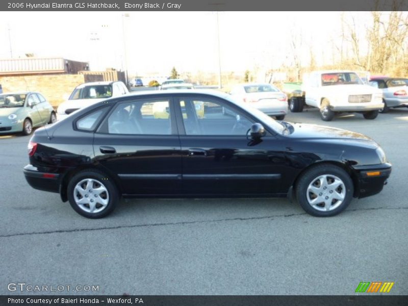 Ebony Black / Gray 2006 Hyundai Elantra GLS Hatchback
