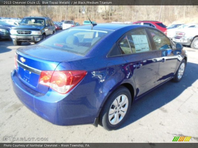 Blue Topaz Metallic / Jet Black/Medium Titanium 2013 Chevrolet Cruze LS
