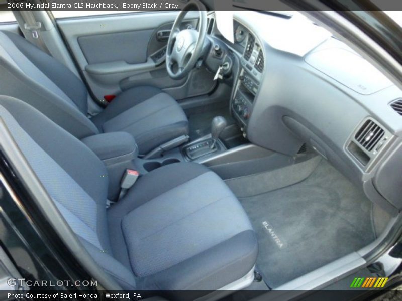 Ebony Black / Gray 2006 Hyundai Elantra GLS Hatchback