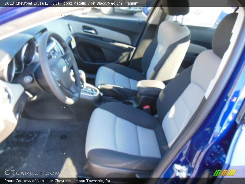 Blue Topaz Metallic / Jet Black/Medium Titanium 2013 Chevrolet Cruze LS
