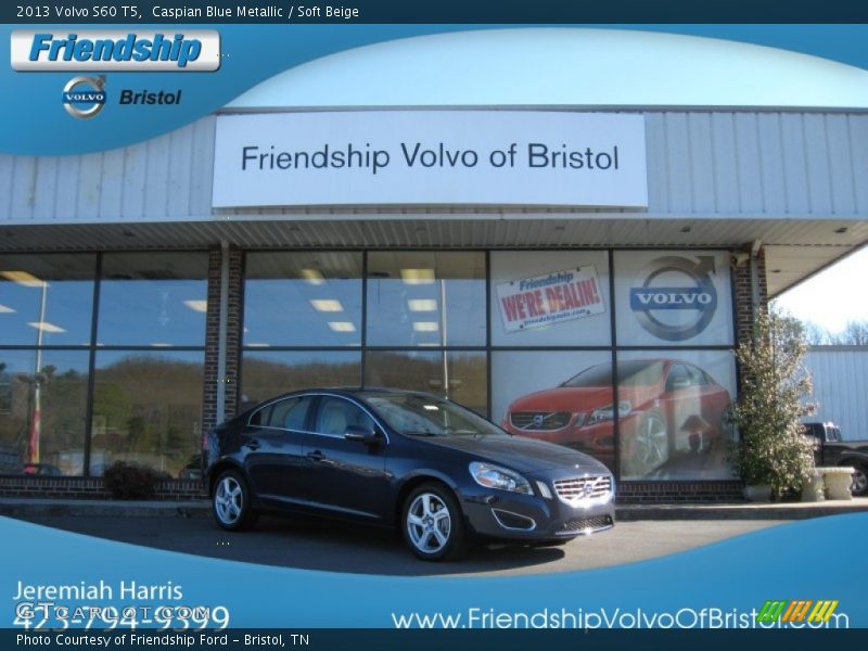 Caspian Blue Metallic / Soft Beige 2013 Volvo S60 T5