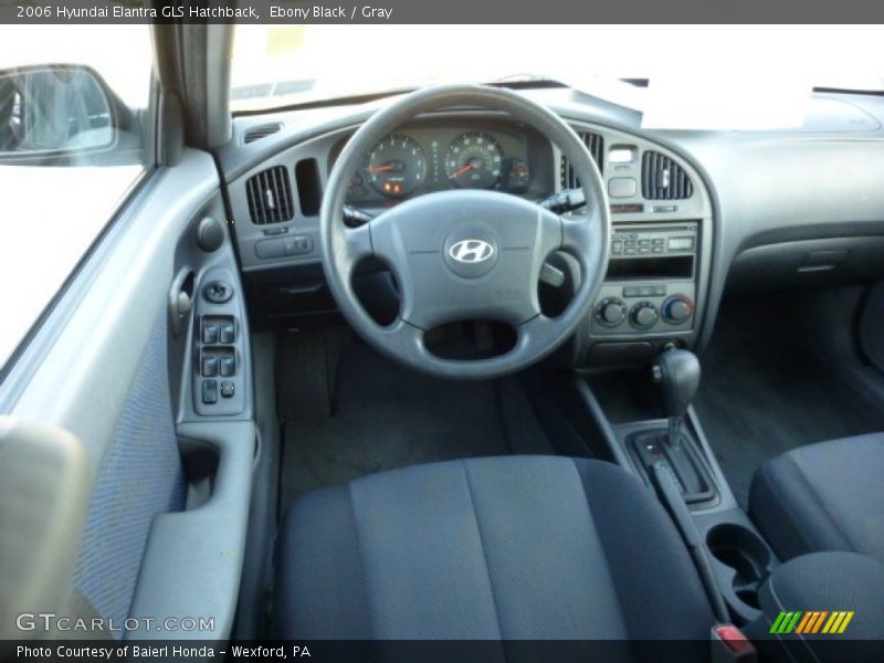 Ebony Black / Gray 2006 Hyundai Elantra GLS Hatchback