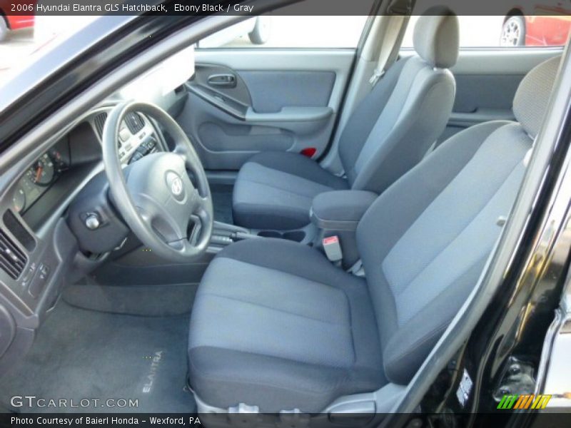 Ebony Black / Gray 2006 Hyundai Elantra GLS Hatchback