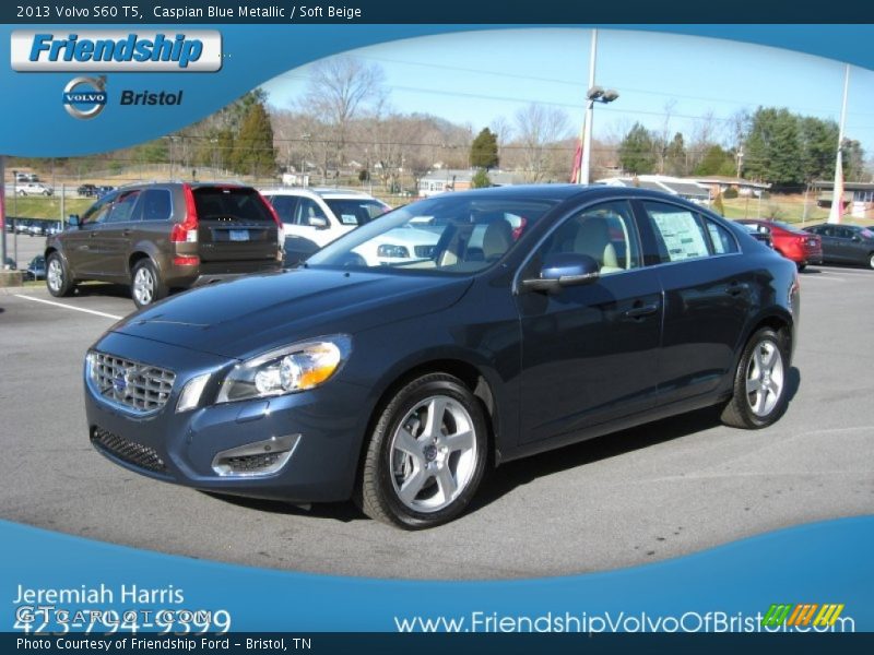 Caspian Blue Metallic / Soft Beige 2013 Volvo S60 T5