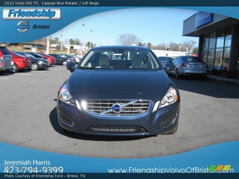Caspian Blue Metallic / Soft Beige 2013 Volvo S60 T5