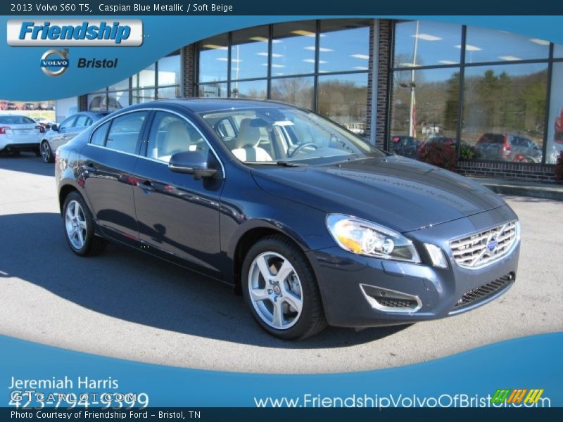 Caspian Blue Metallic / Soft Beige 2013 Volvo S60 T5