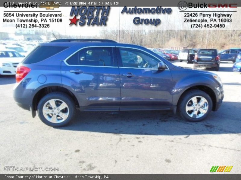 Atlantis Blue Metallic / Jet Black 2013 Chevrolet Equinox LT AWD