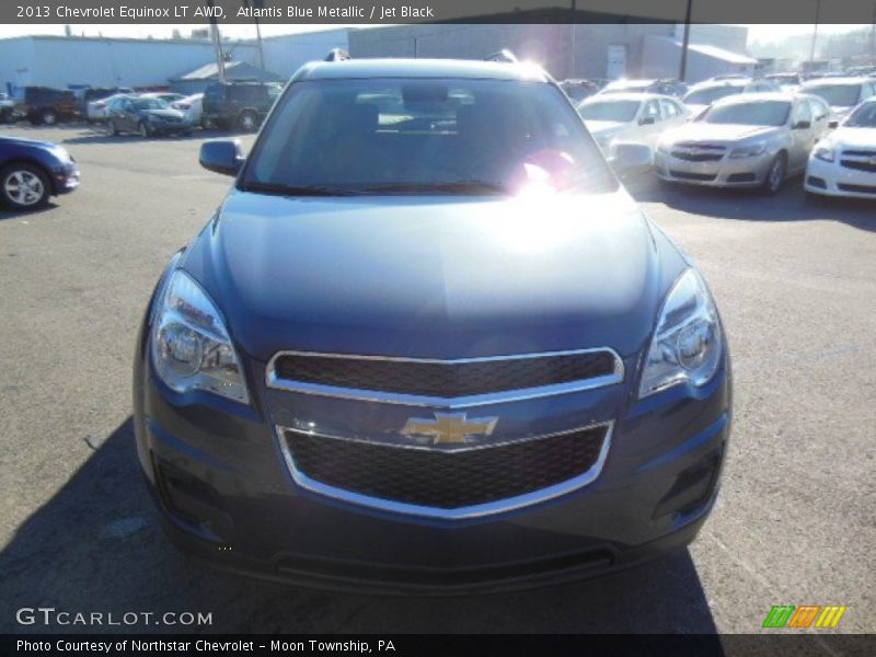 Atlantis Blue Metallic / Jet Black 2013 Chevrolet Equinox LT AWD