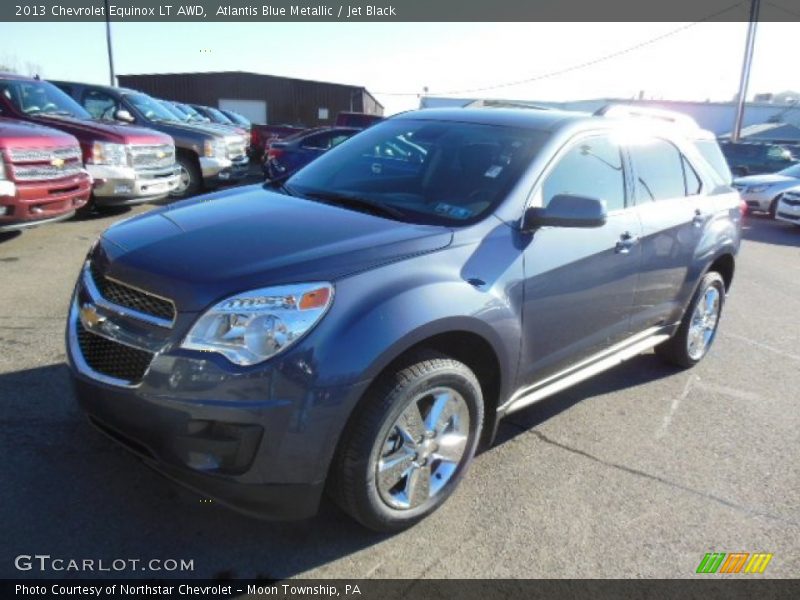 Atlantis Blue Metallic / Jet Black 2013 Chevrolet Equinox LT AWD