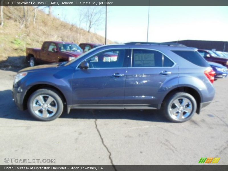 Atlantis Blue Metallic / Jet Black 2013 Chevrolet Equinox LT AWD