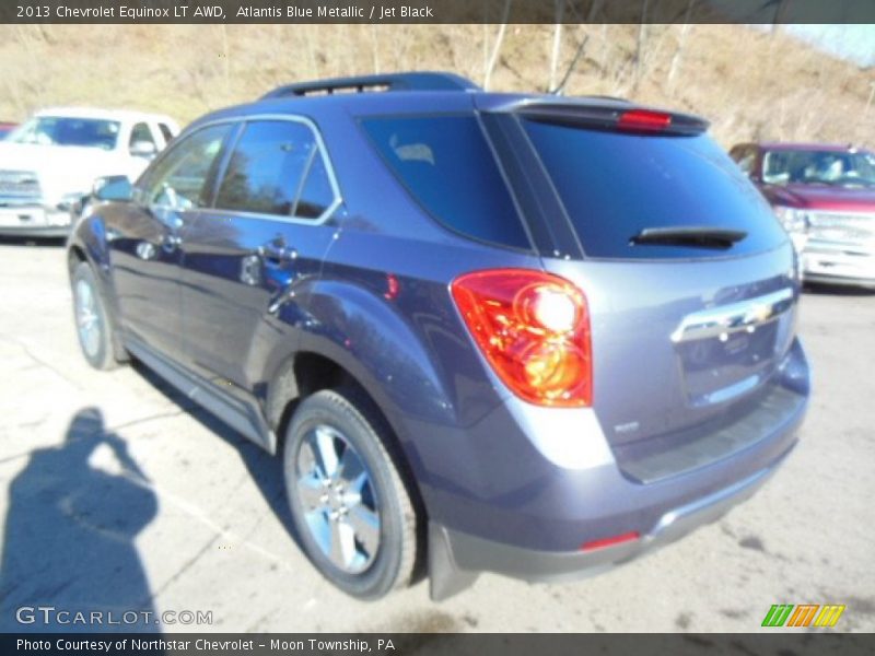 Atlantis Blue Metallic / Jet Black 2013 Chevrolet Equinox LT AWD