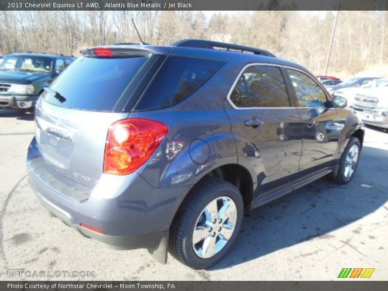 Atlantis Blue Metallic / Jet Black 2013 Chevrolet Equinox LT AWD