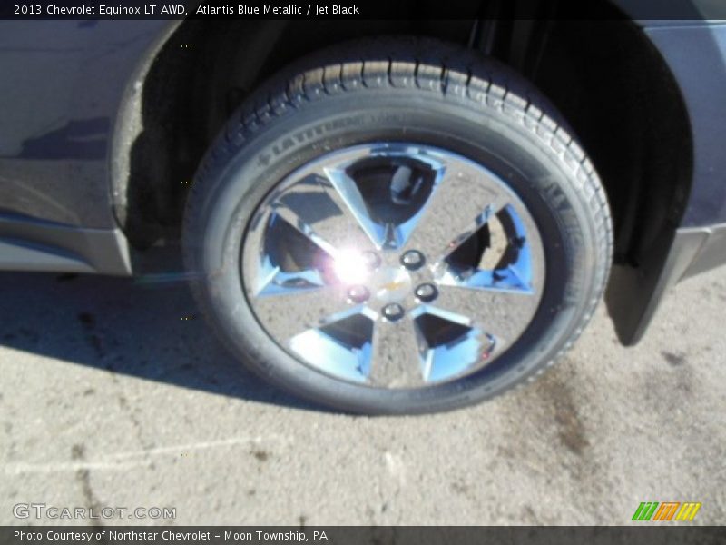 Atlantis Blue Metallic / Jet Black 2013 Chevrolet Equinox LT AWD