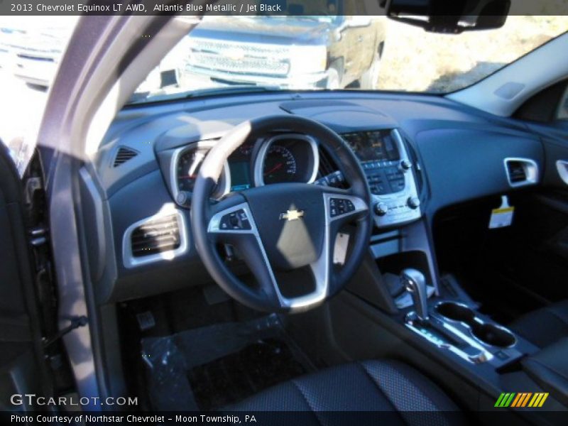 Atlantis Blue Metallic / Jet Black 2013 Chevrolet Equinox LT AWD