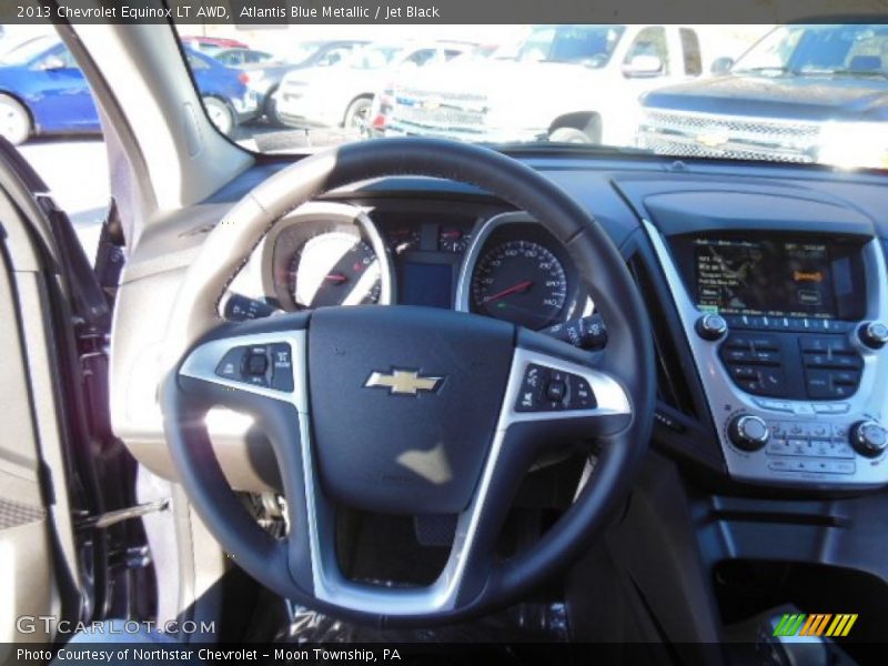 Atlantis Blue Metallic / Jet Black 2013 Chevrolet Equinox LT AWD