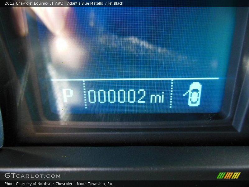Atlantis Blue Metallic / Jet Black 2013 Chevrolet Equinox LT AWD