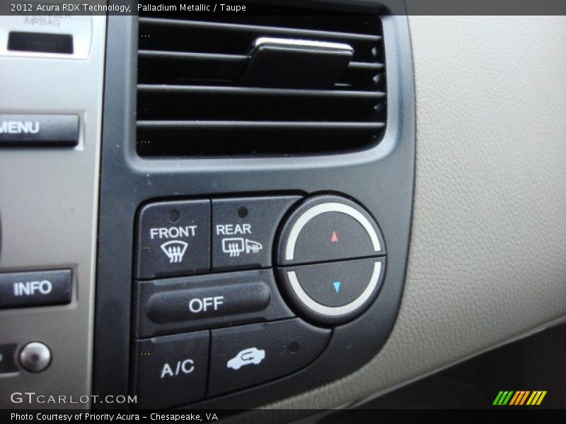 Palladium Metallic / Taupe 2012 Acura RDX Technology