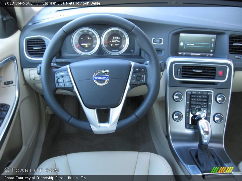 Caspian Blue Metallic / Soft Beige 2013 Volvo S60 T5