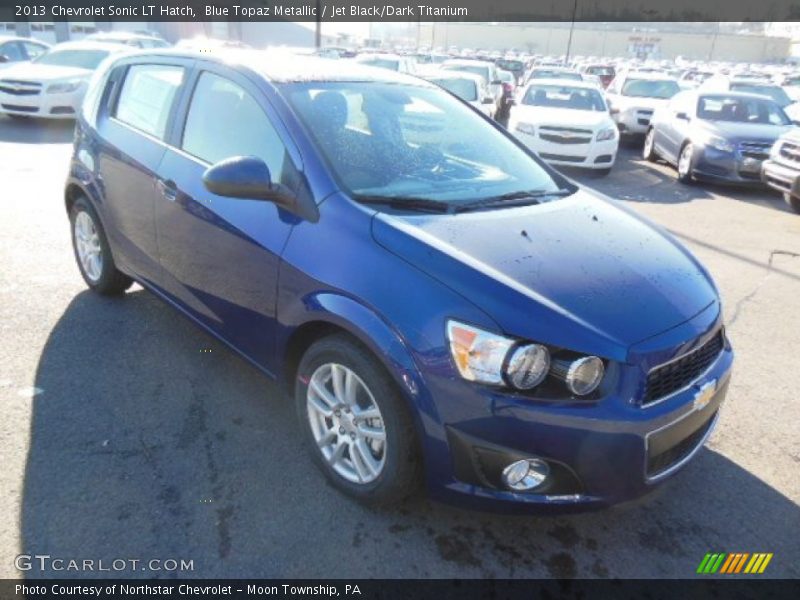Blue Topaz Metallic / Jet Black/Dark Titanium 2013 Chevrolet Sonic LT Hatch