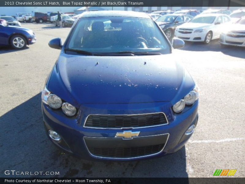 Blue Topaz Metallic / Jet Black/Dark Titanium 2013 Chevrolet Sonic LT Hatch