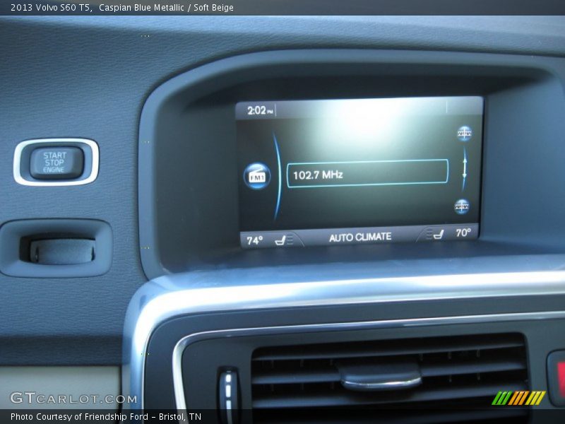 Caspian Blue Metallic / Soft Beige 2013 Volvo S60 T5