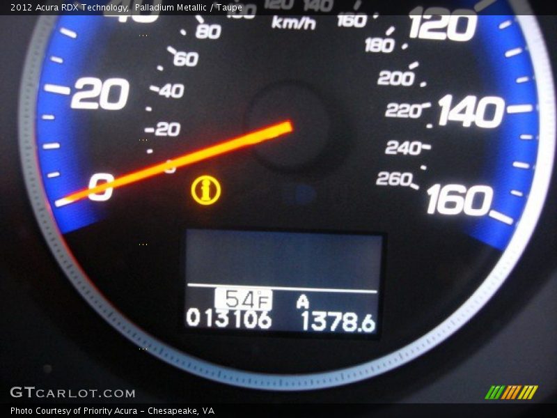Palladium Metallic / Taupe 2012 Acura RDX Technology