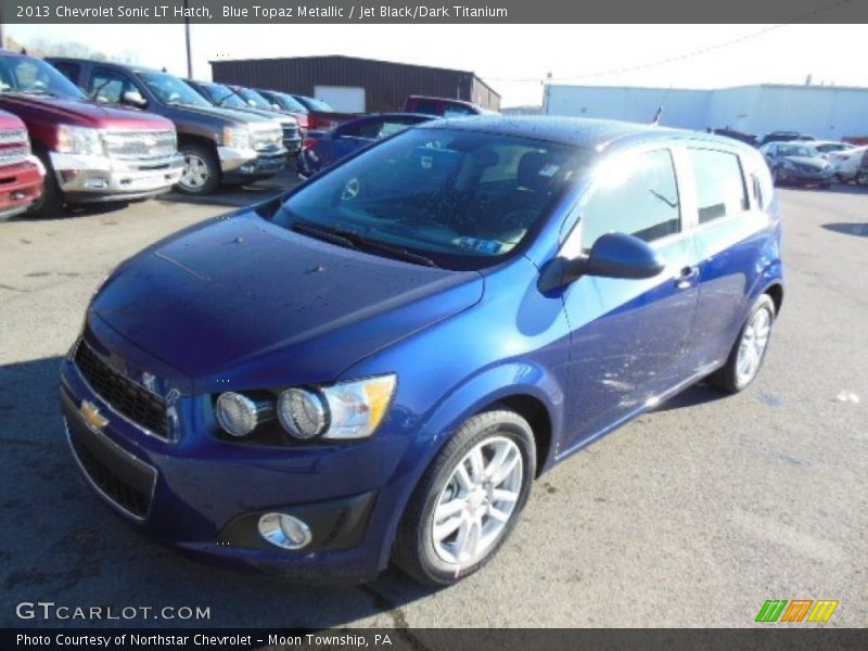 Blue Topaz Metallic / Jet Black/Dark Titanium 2013 Chevrolet Sonic LT Hatch