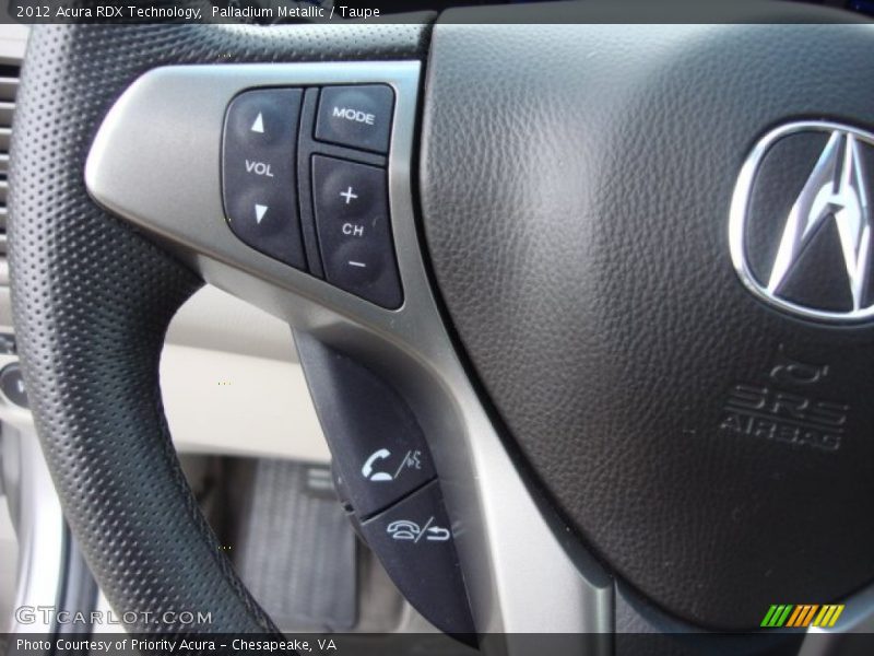 Palladium Metallic / Taupe 2012 Acura RDX Technology