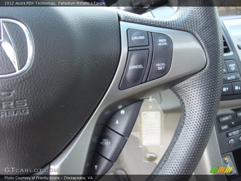Palladium Metallic / Taupe 2012 Acura RDX Technology
