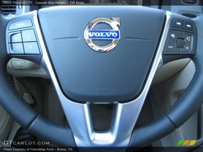Caspian Blue Metallic / Soft Beige 2013 Volvo S60 T5